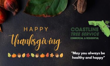 happy thanksgiving from coastline tree service in SW Florida